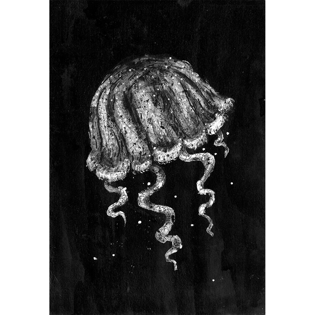 Depths: Jellyfish A5 Giclee Print