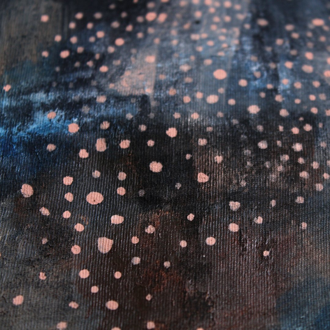 Hand-painted Space T-Shirt 5 _ detail 7