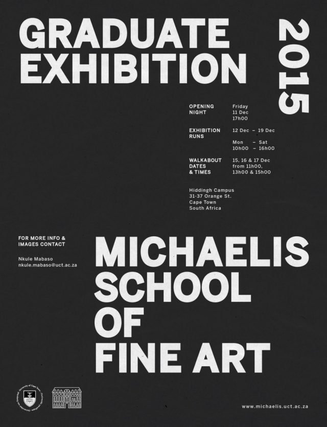 Michaelis School of Fine Art Graduate Exhibition 2015