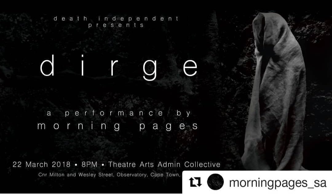 Dirge by Morning Pages band at Theatre Arts Admin Collective in Cape Town