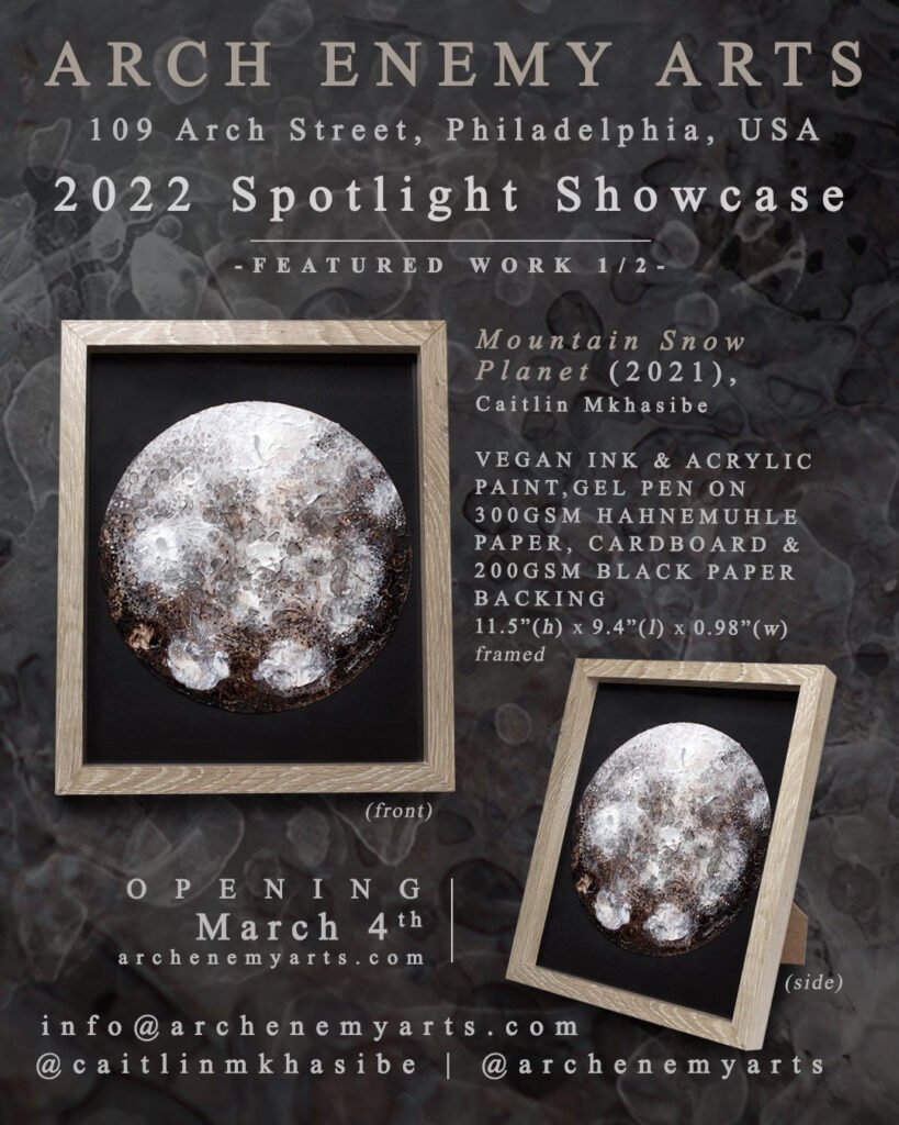 2022 Spotlight Showcase _ Arch Enemy Arts _ Caitlin Mkhasibe _ Mountain Snow Planet