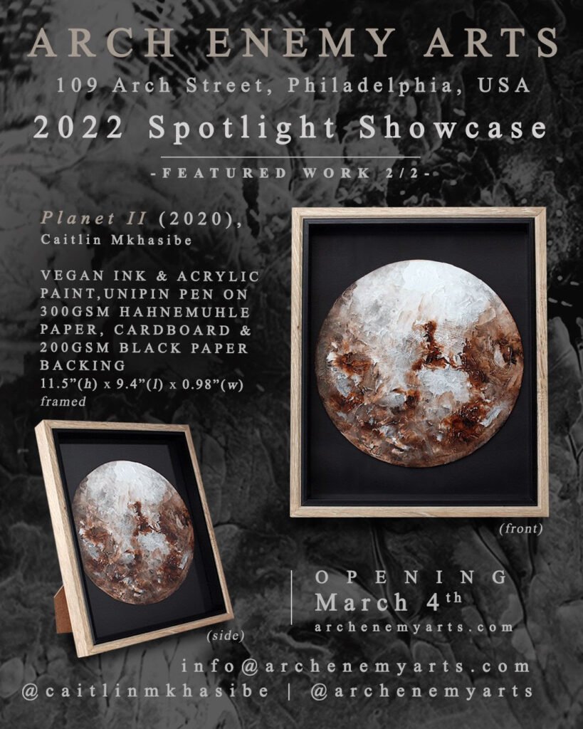 2022 Spotlight Showcase _ Arch Enemy Arts _ Caitlin Mkhasibe _ Mountain Snow Planet Planet II