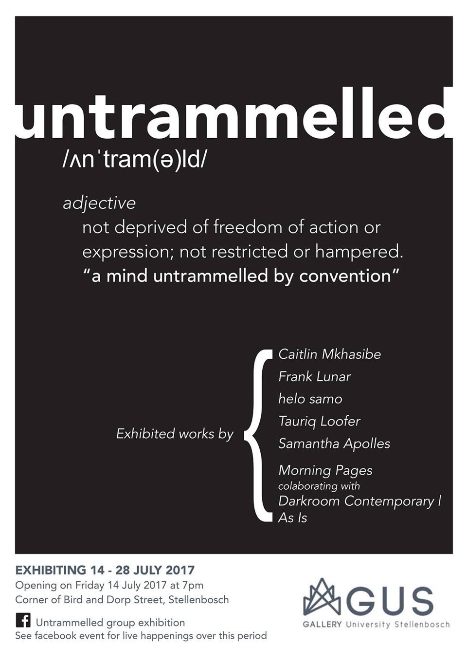 Untrammelled group exhibition at Gallery of the University of Stellenbosch