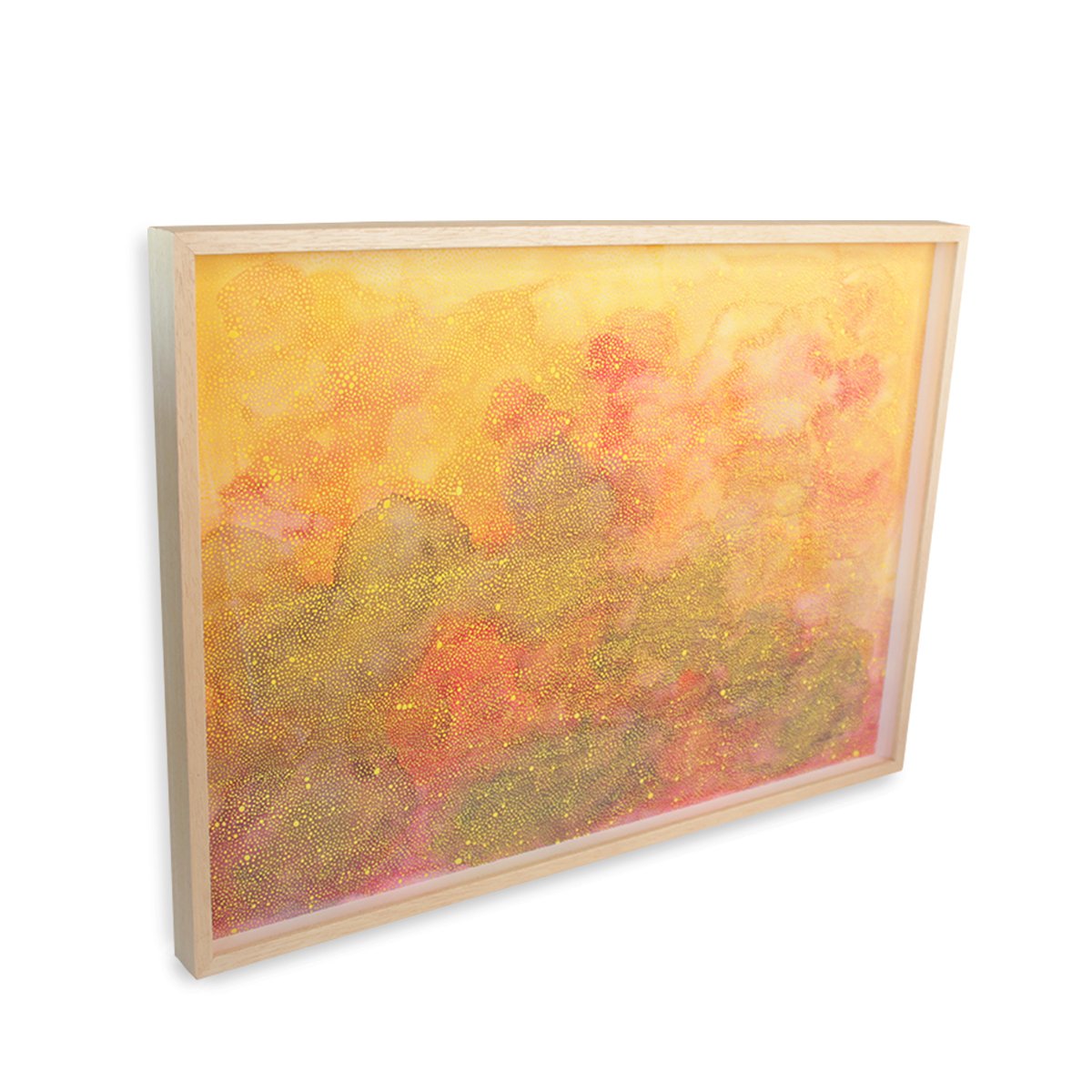 Framed Original Dawn Yawn Painting