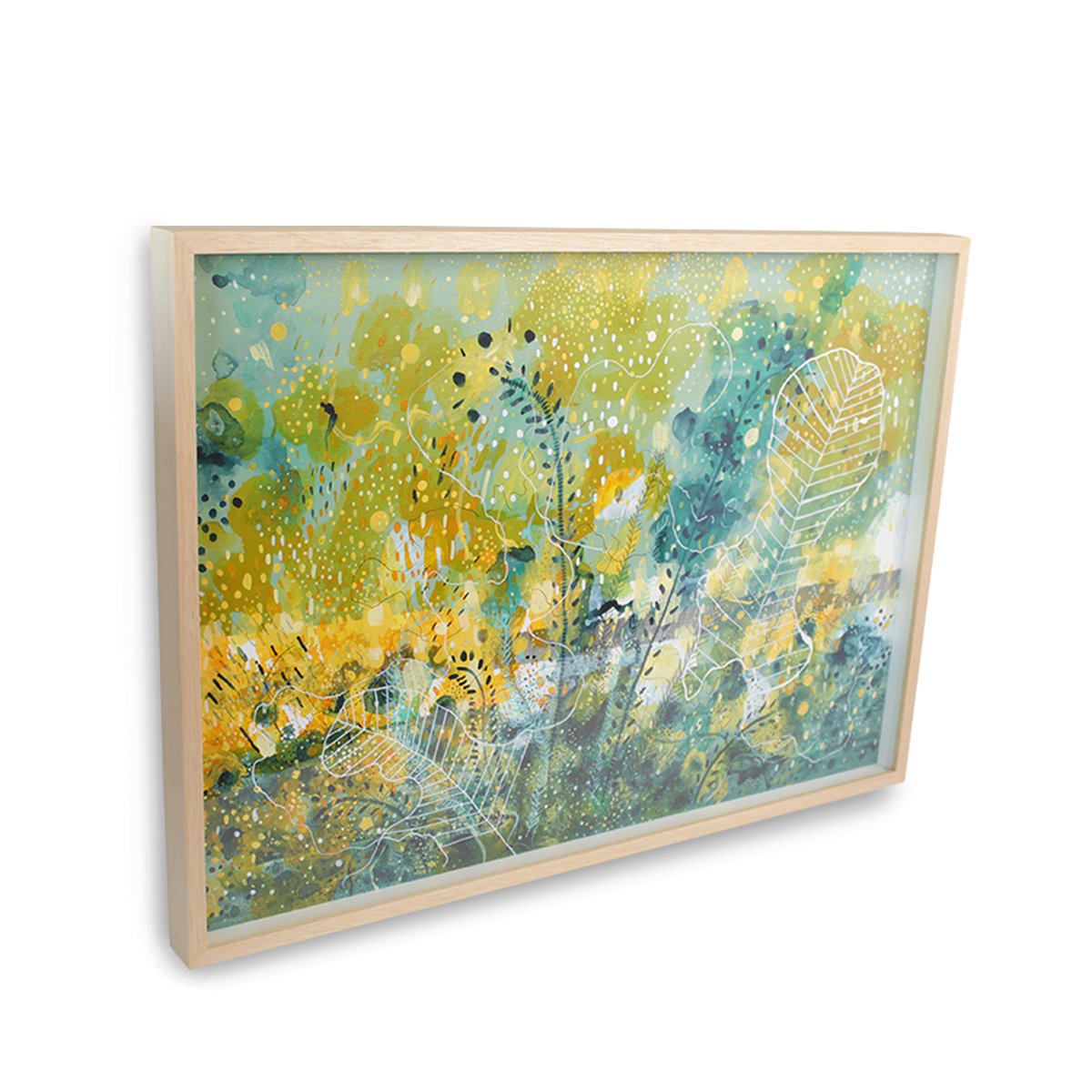 Framed Original Foliage Cacophony Painting